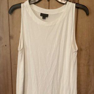 J. Jill Wearever Collection White Sleeveless Top Size Large